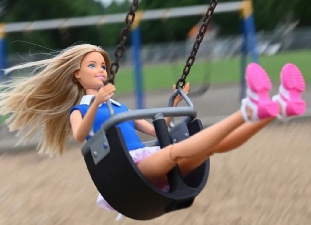 Doll on Swing