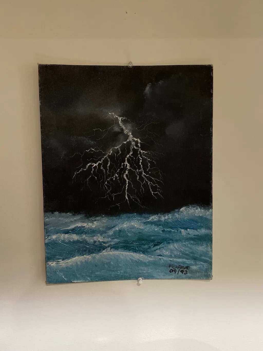 Ocean Storm with Lightning