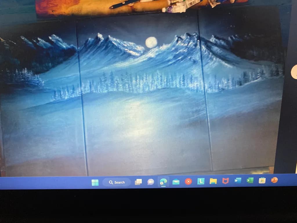 Mountain Moonlight View