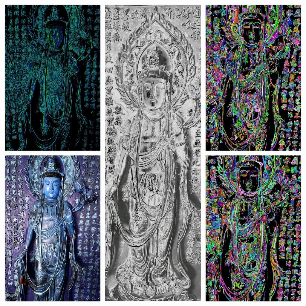 Buddha Statue Collage