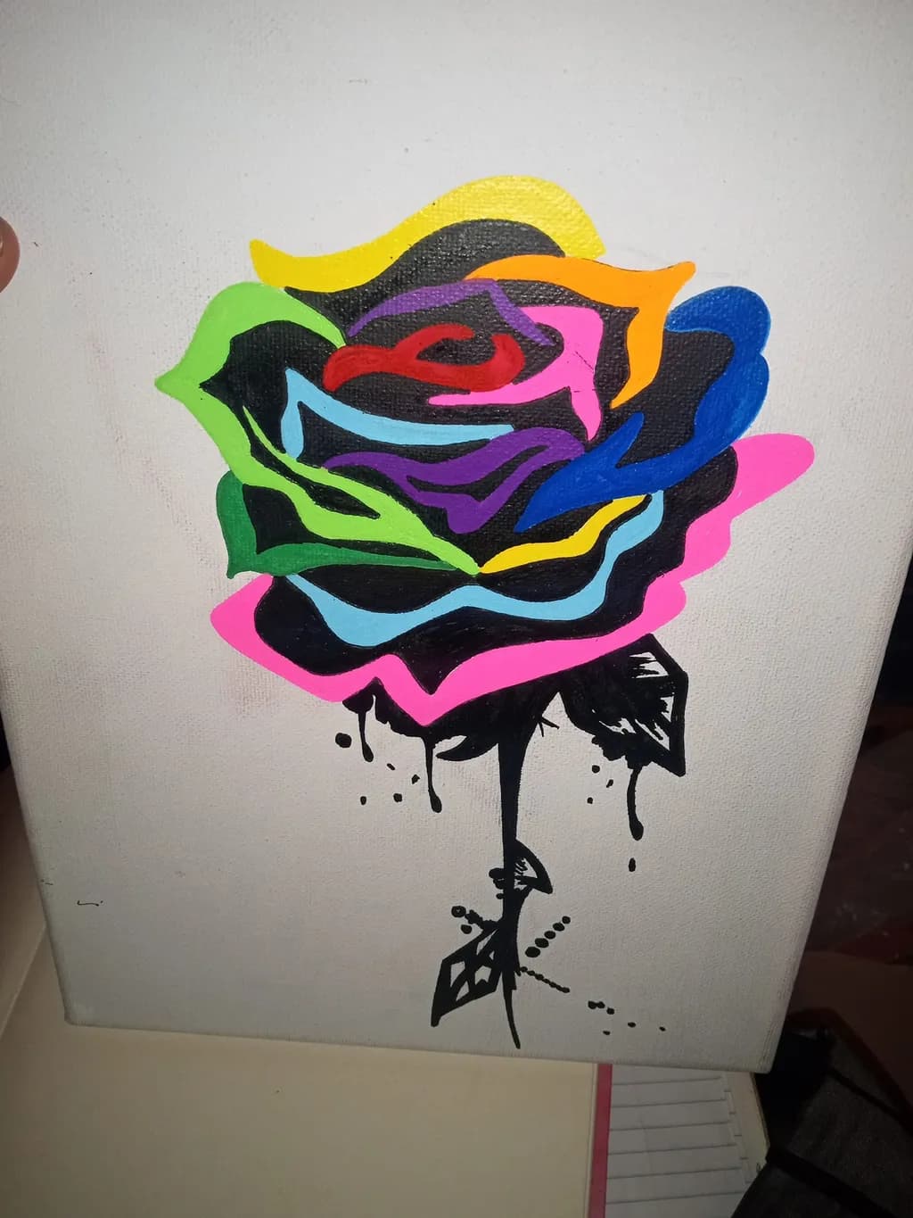 Abstract Colorful Rose