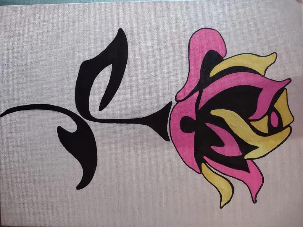 Abstract Rose Design
