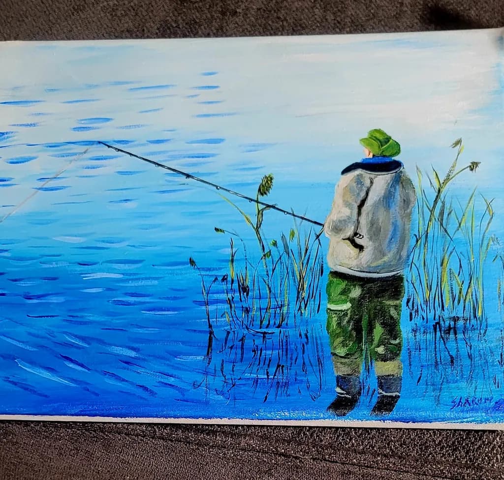Fishing by the Water