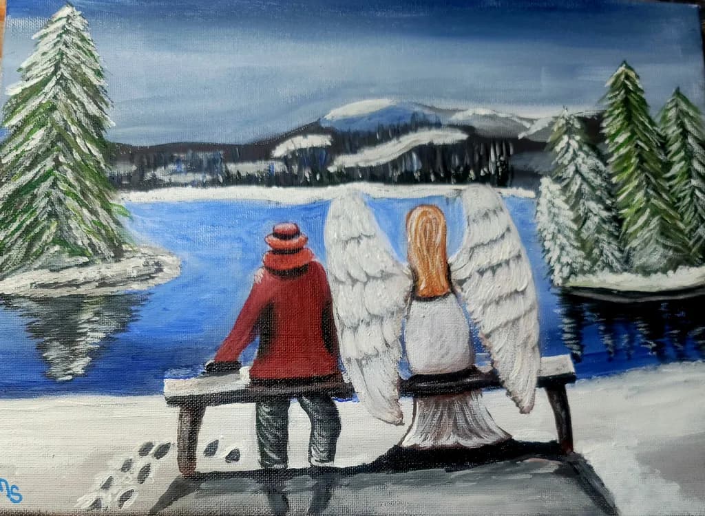 Winter Lake Bench