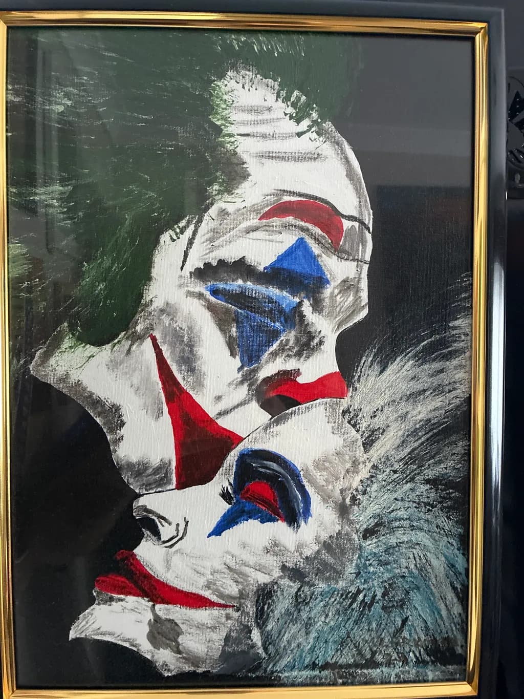 Clown Faces Kiss