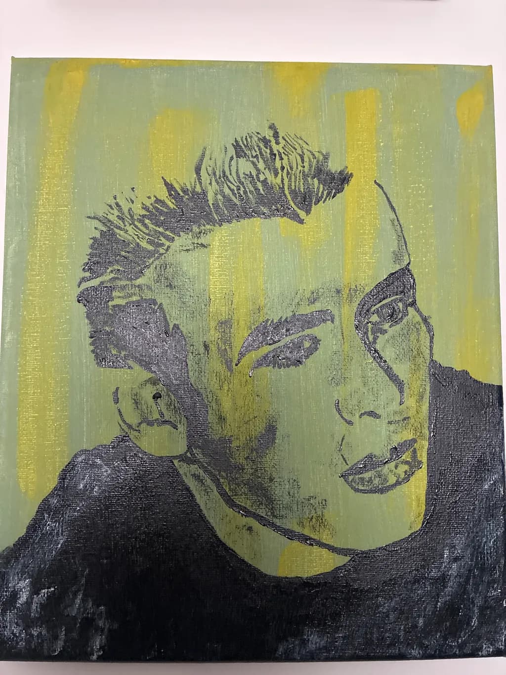 Portrait in Yellow and Black