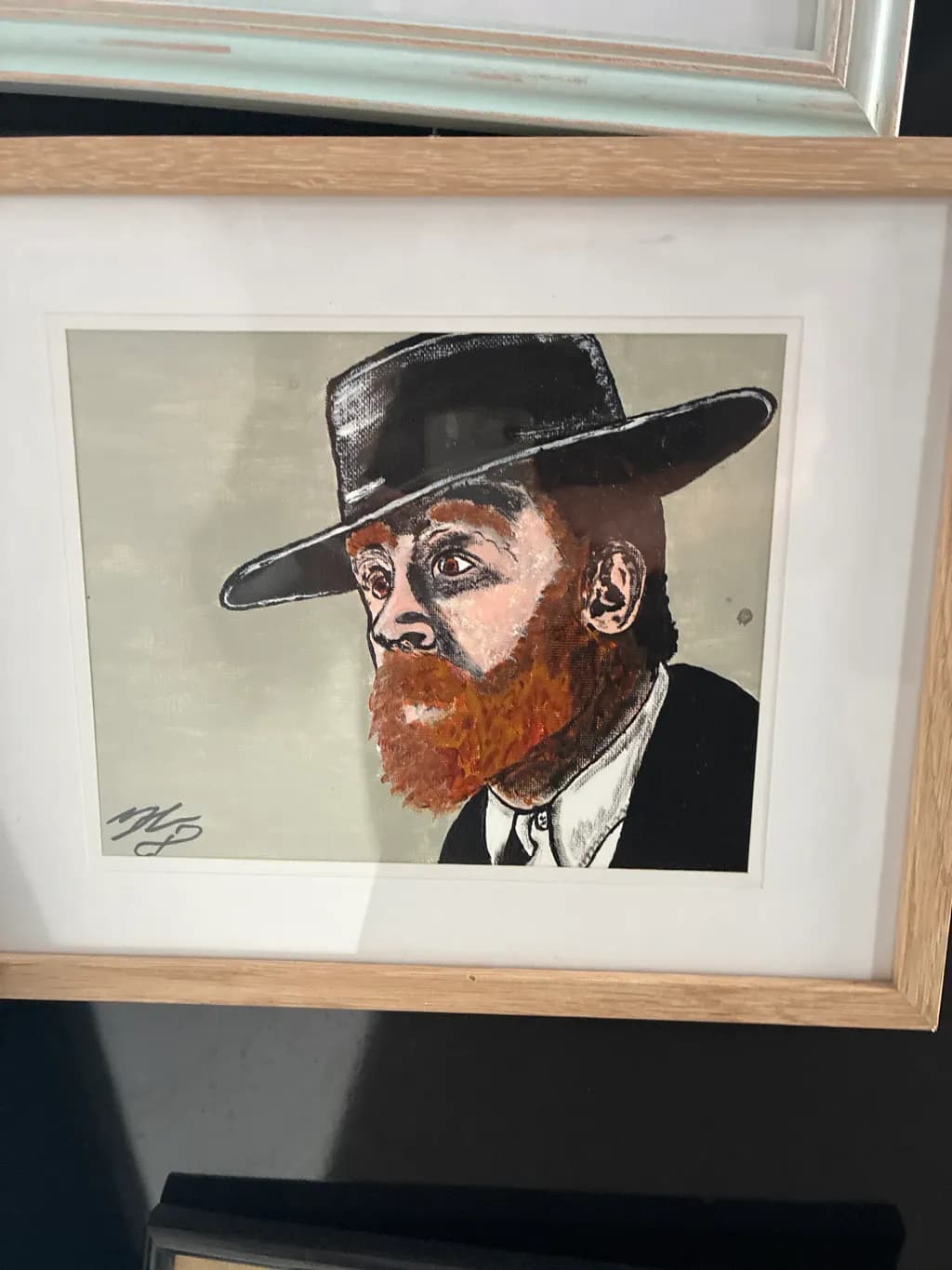 Bearded Man in Hat Portrait
