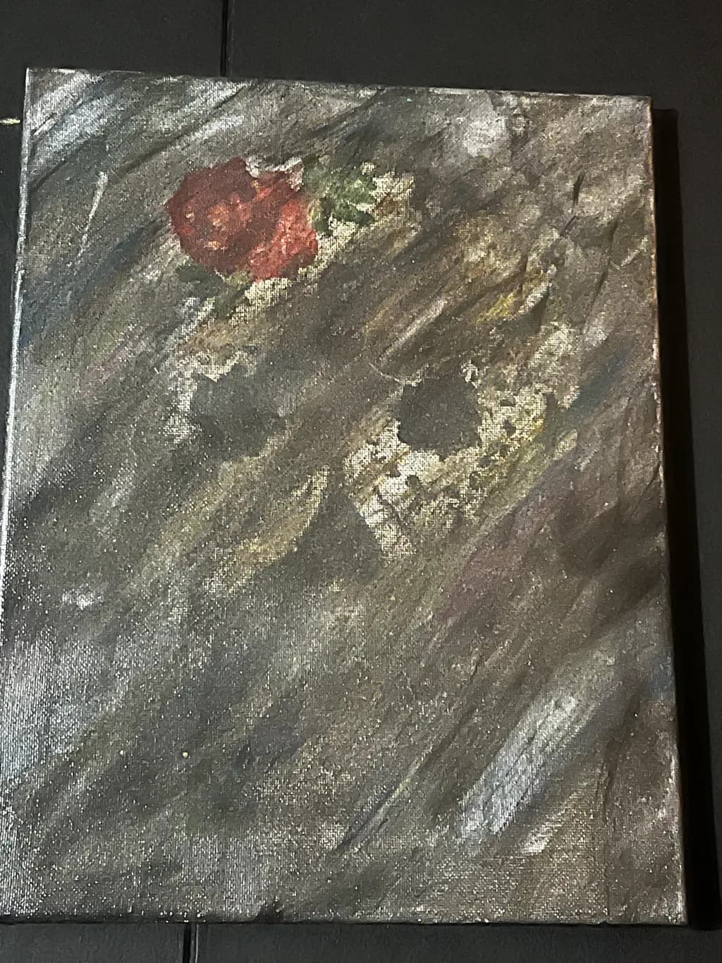 Skull with Rose
