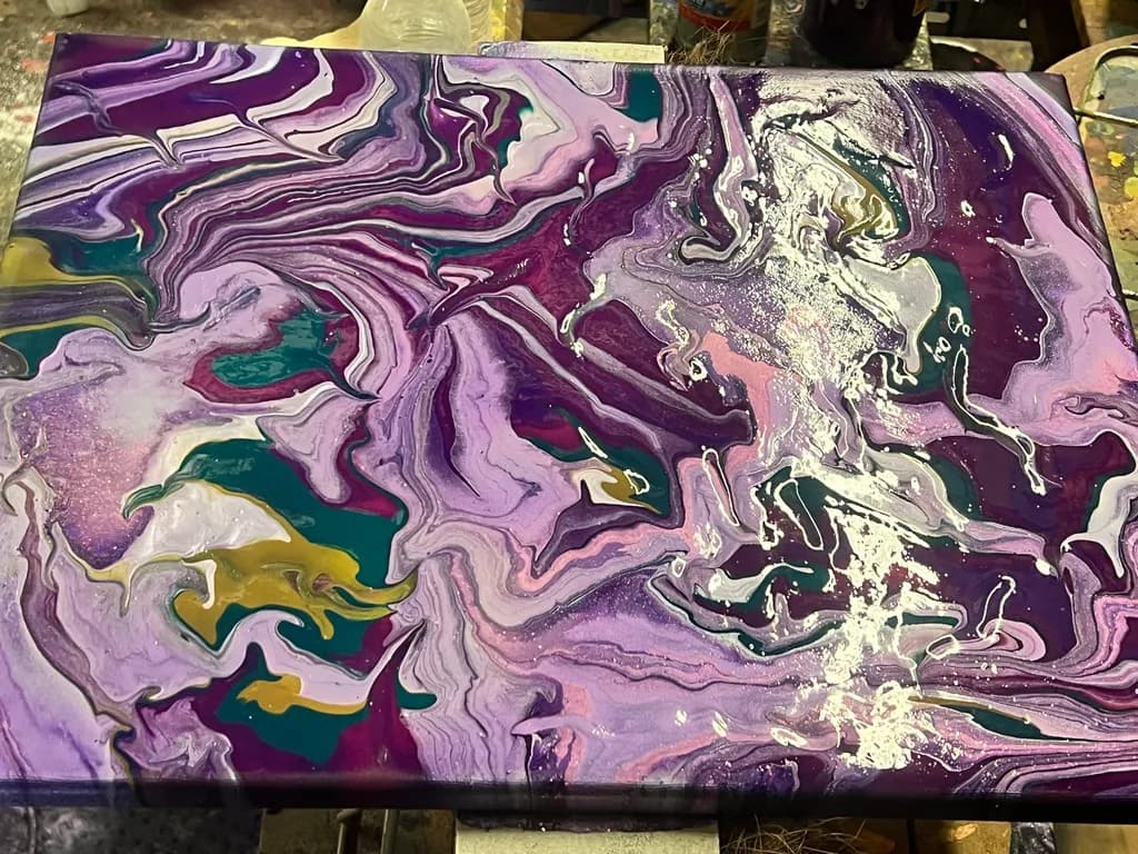 Purple Swirl Canvas