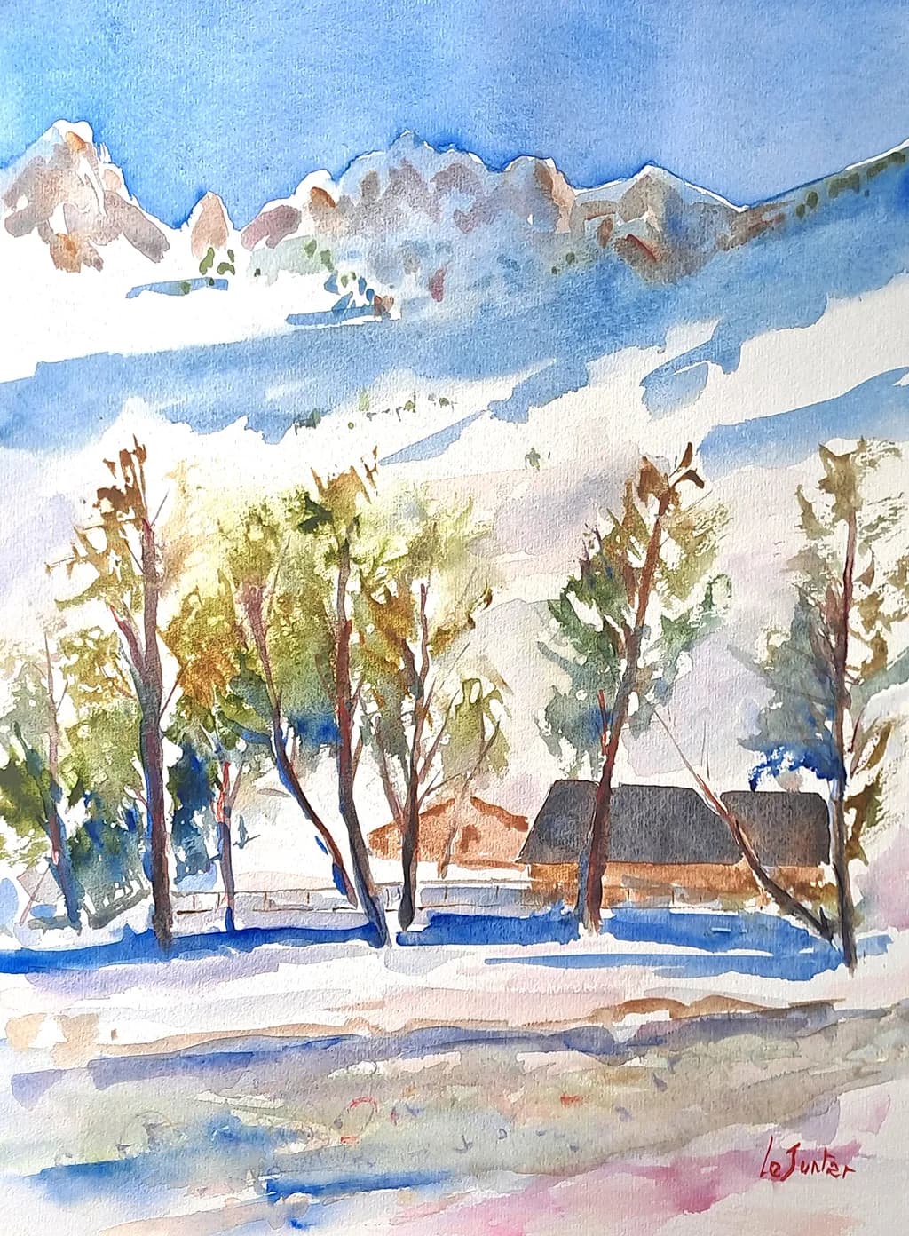 La Mongie Winter Landscape