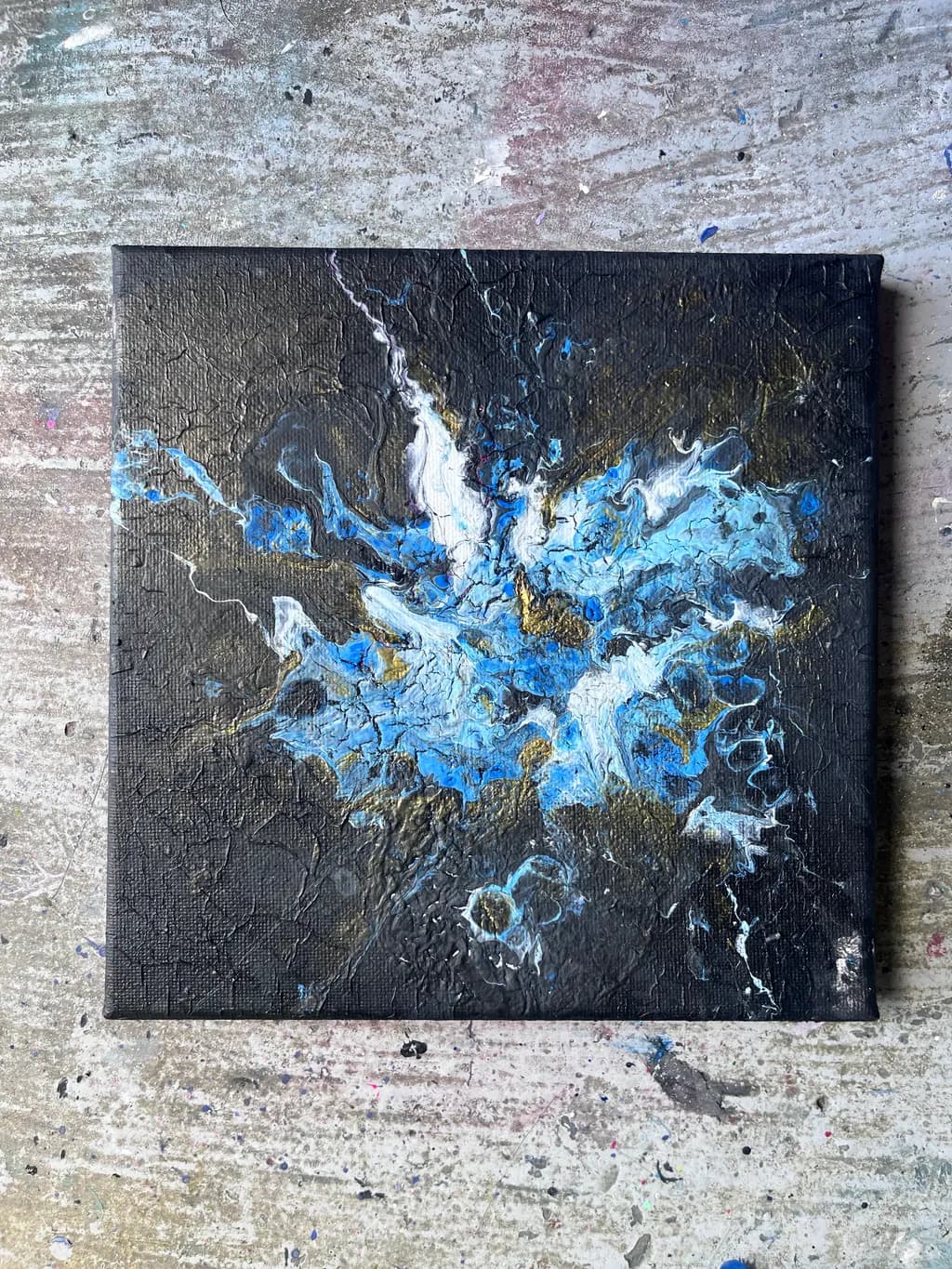 Blue Abstract Burst