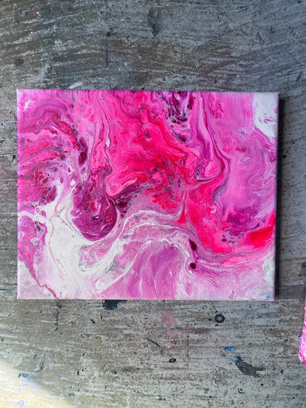 Pink Swirl Canvas