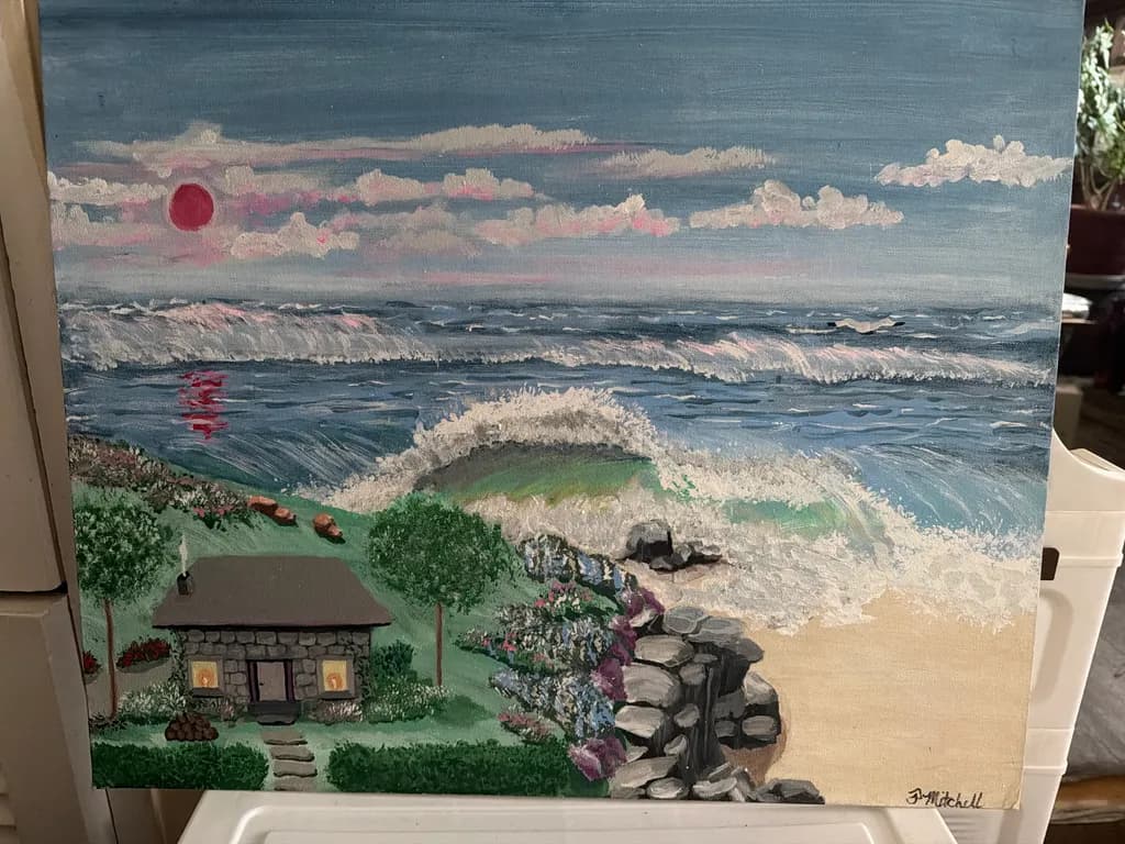 Coastal Cottage Waves