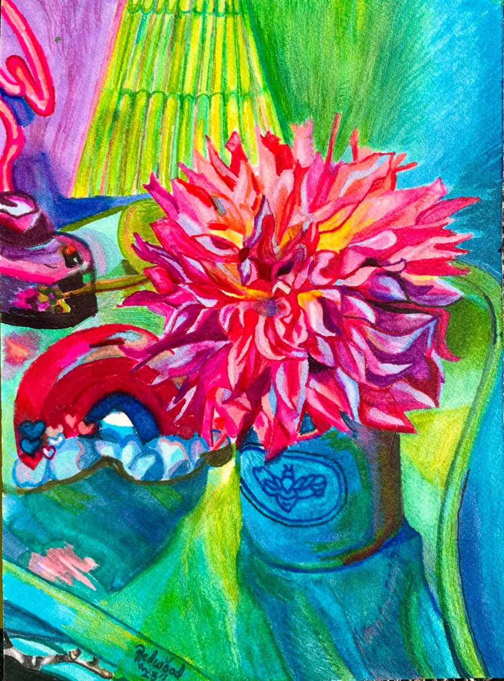 Pink Flower Still Life