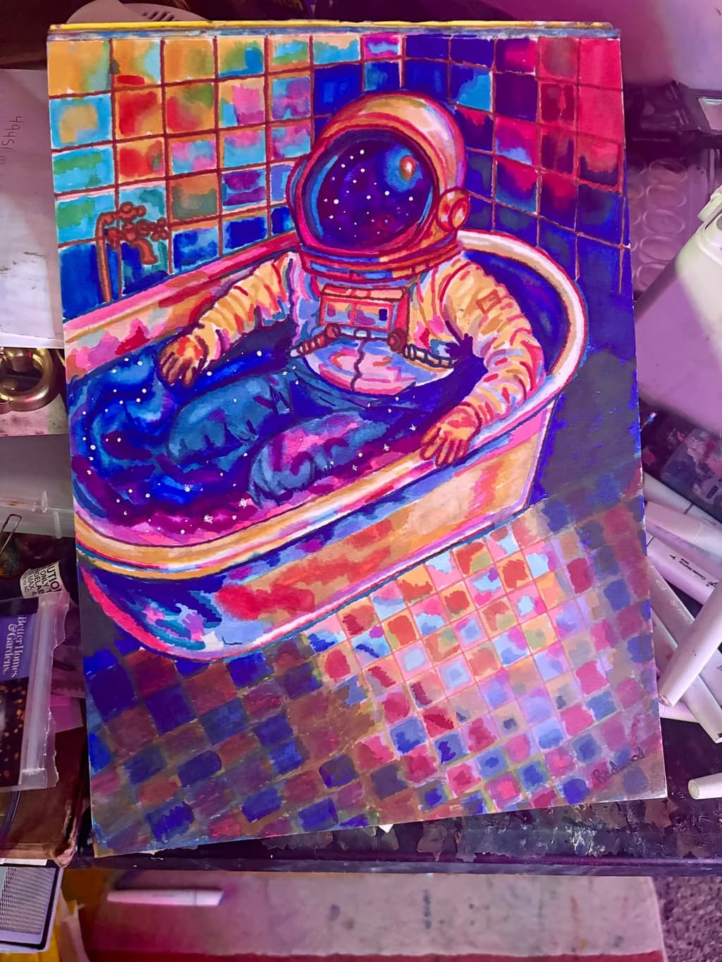 Astronaut in Bathtub