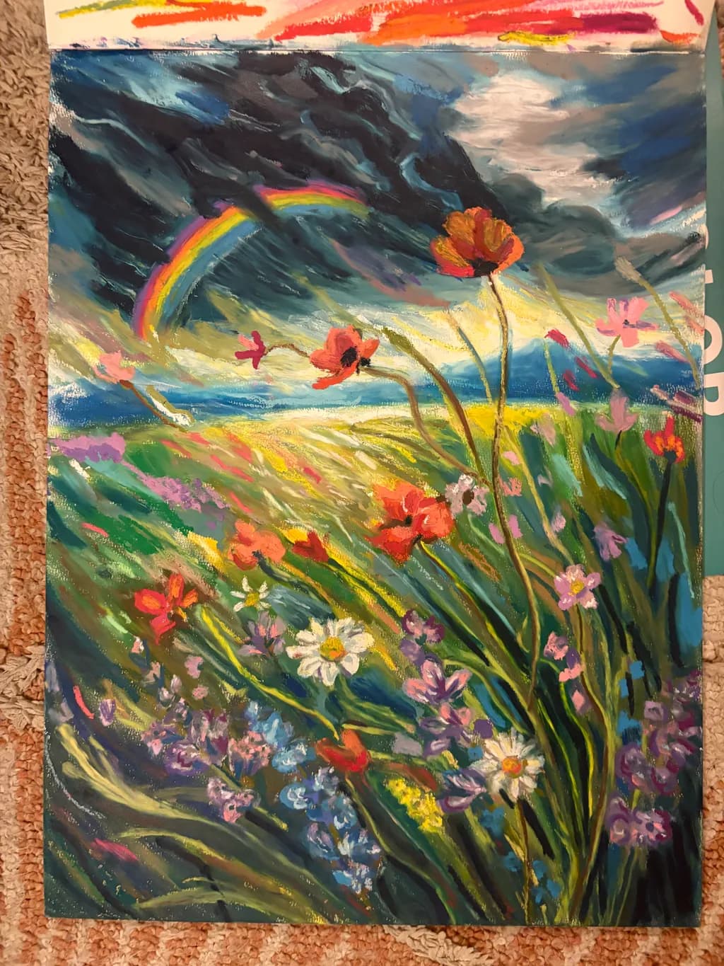 Rainbow Over Meadow