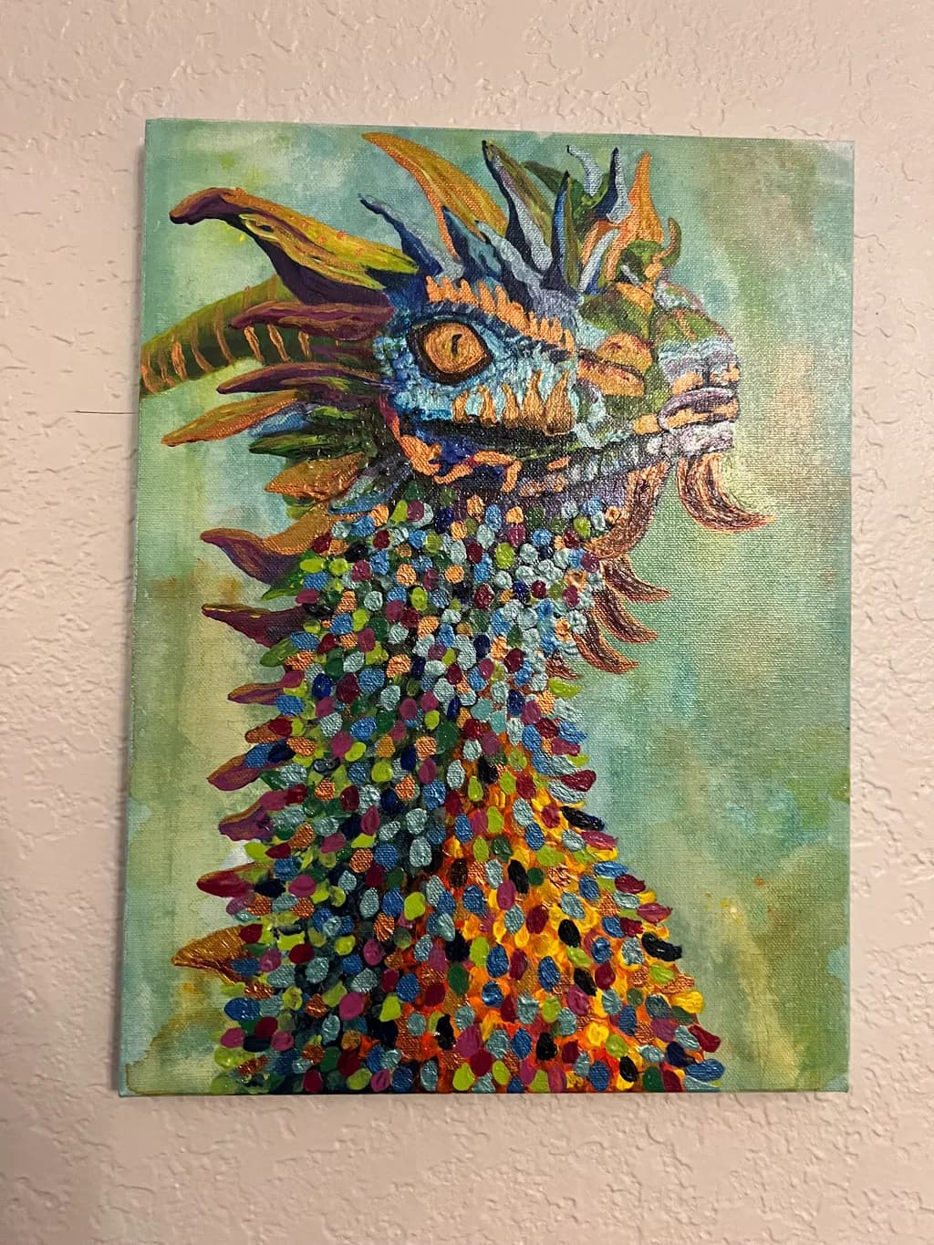 Colorful Dragon Portrait