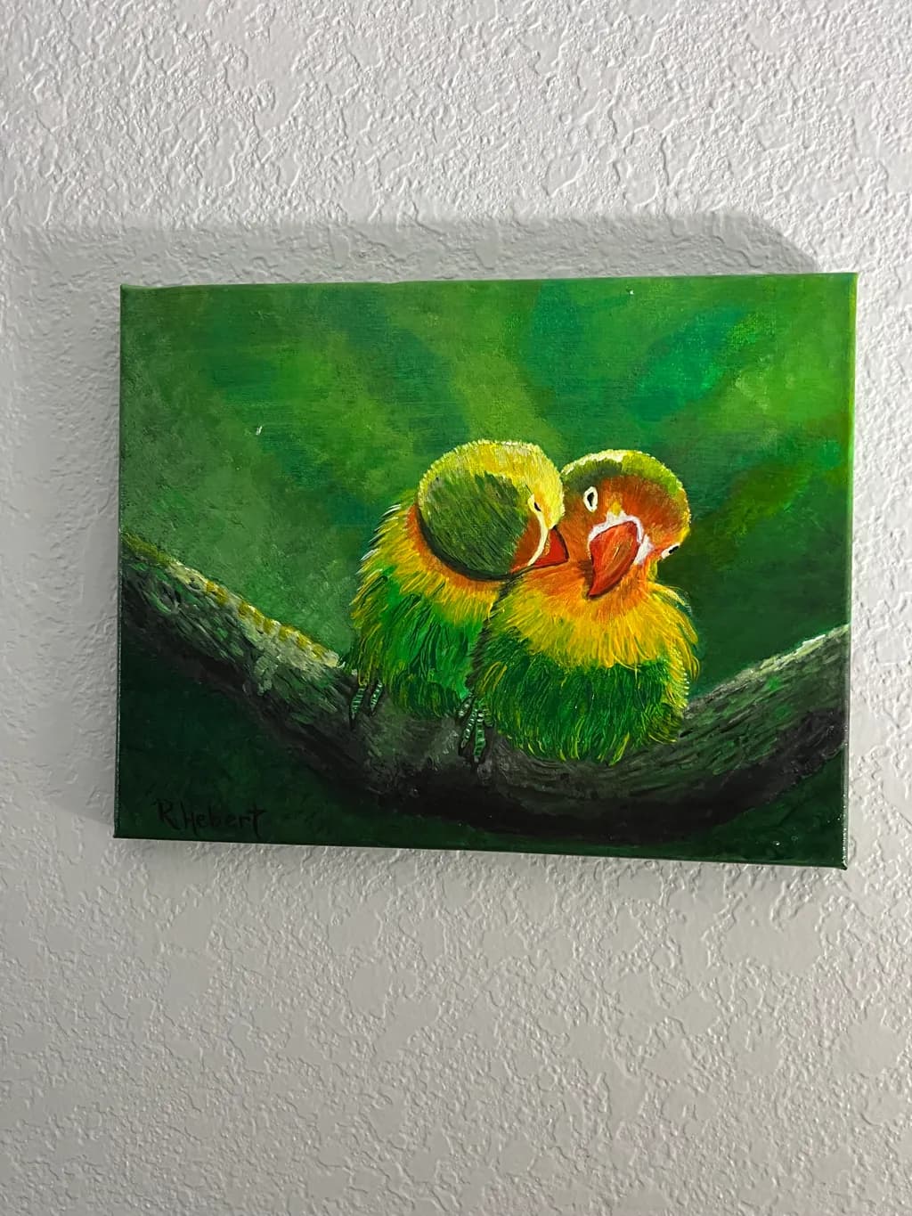 Parrots on Branch