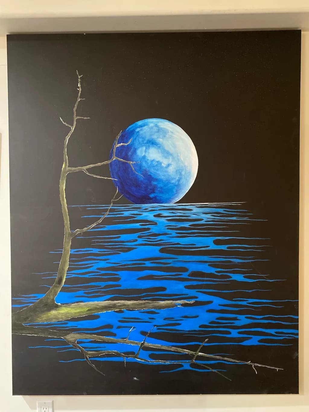 Blue Moon Over Water