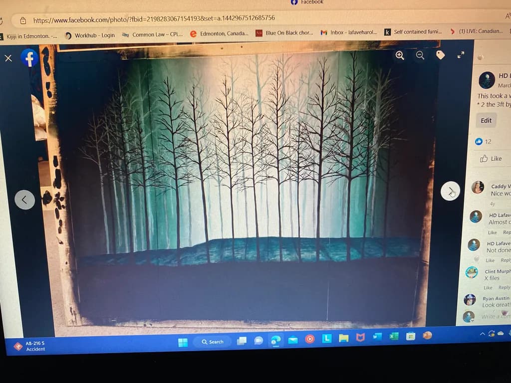 Bare Trees Silhouette