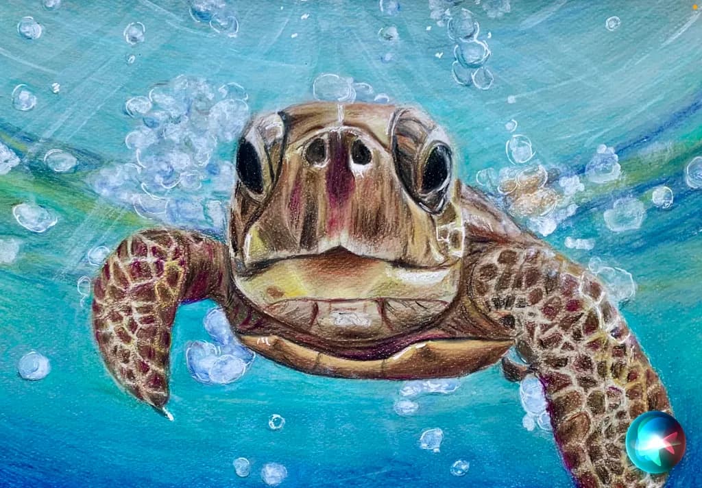 Underwater Sea Turtle