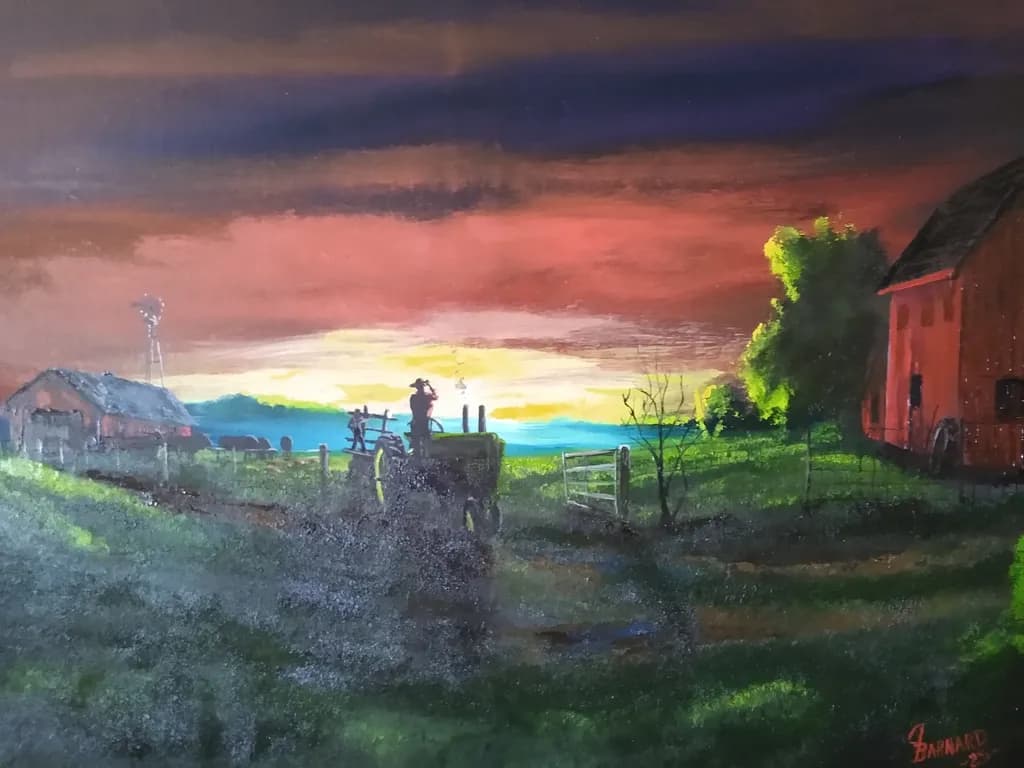 Sunset on the Farmstead