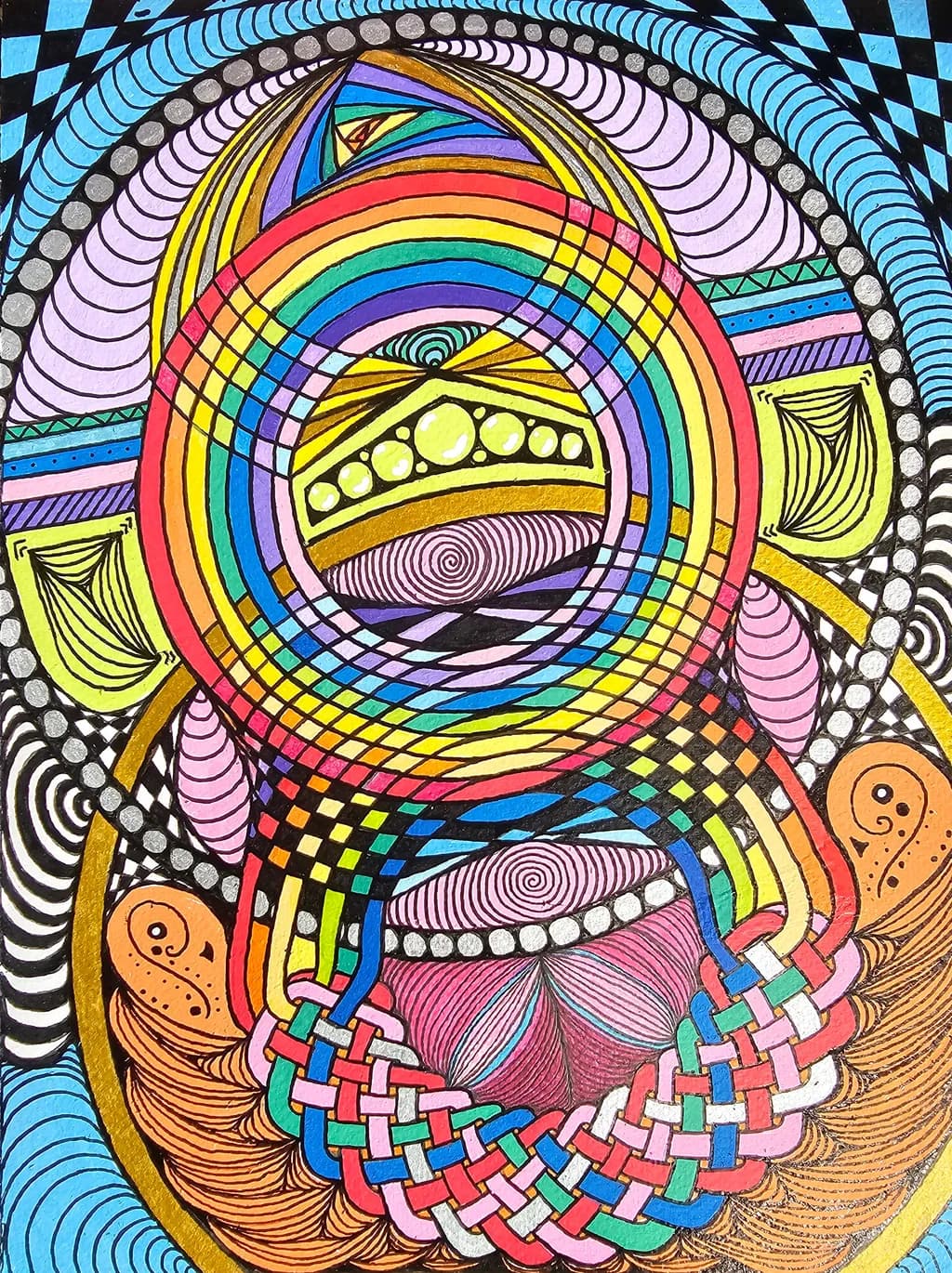 Rainbow Crown Mandala