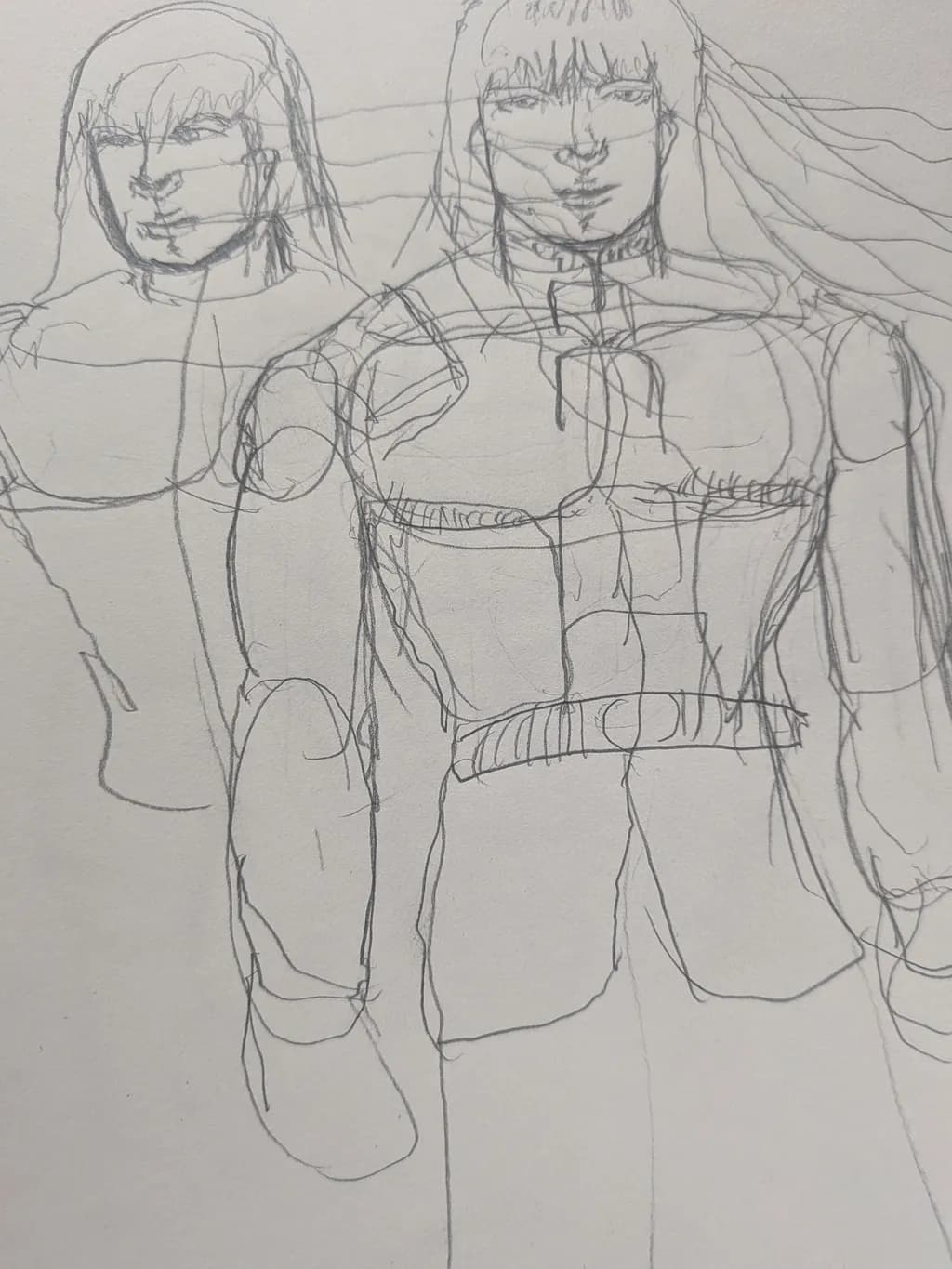 Twin Guardians Sketch