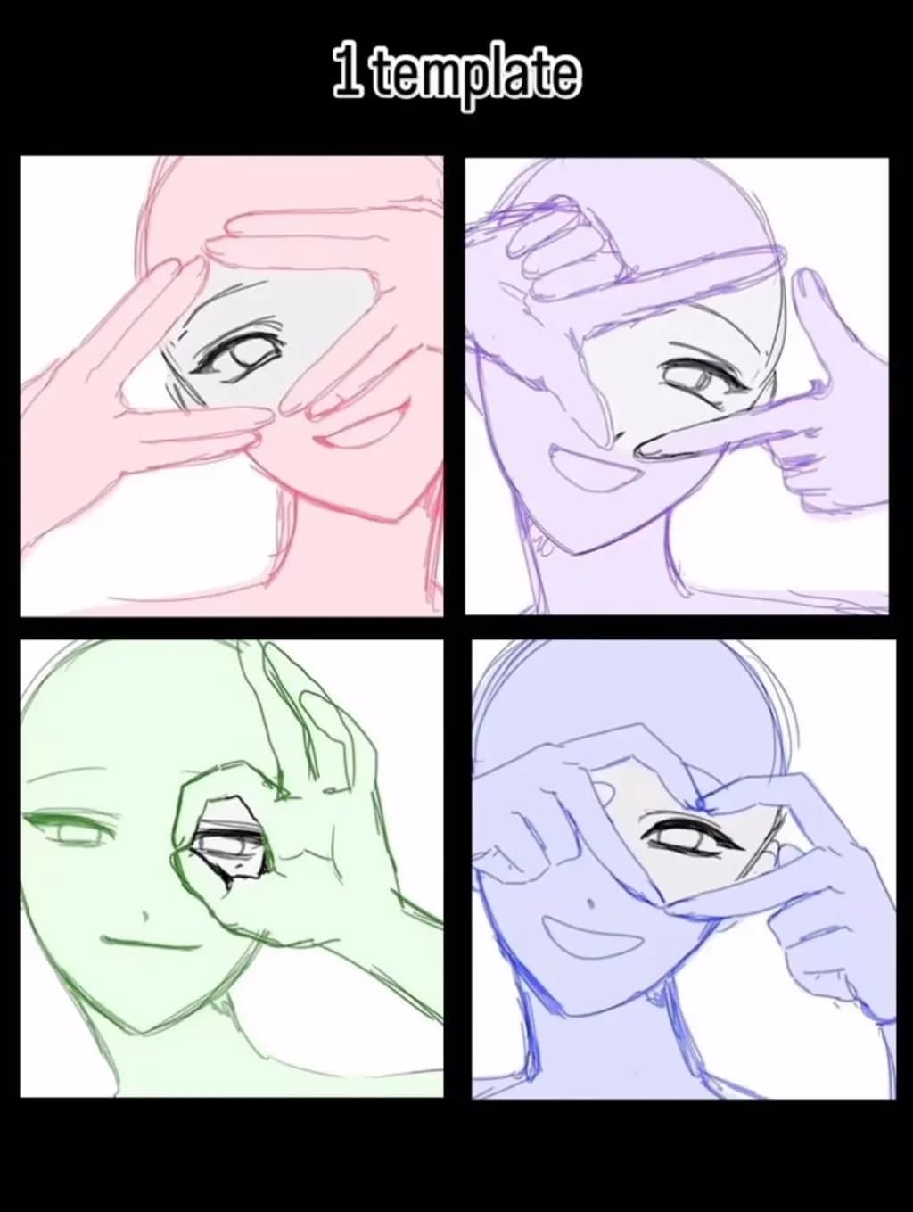 Framing Faces Template