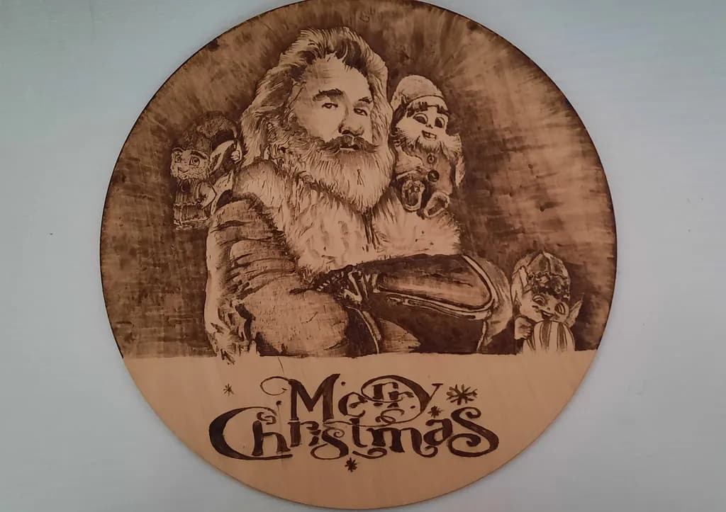 Santa Wood Carving