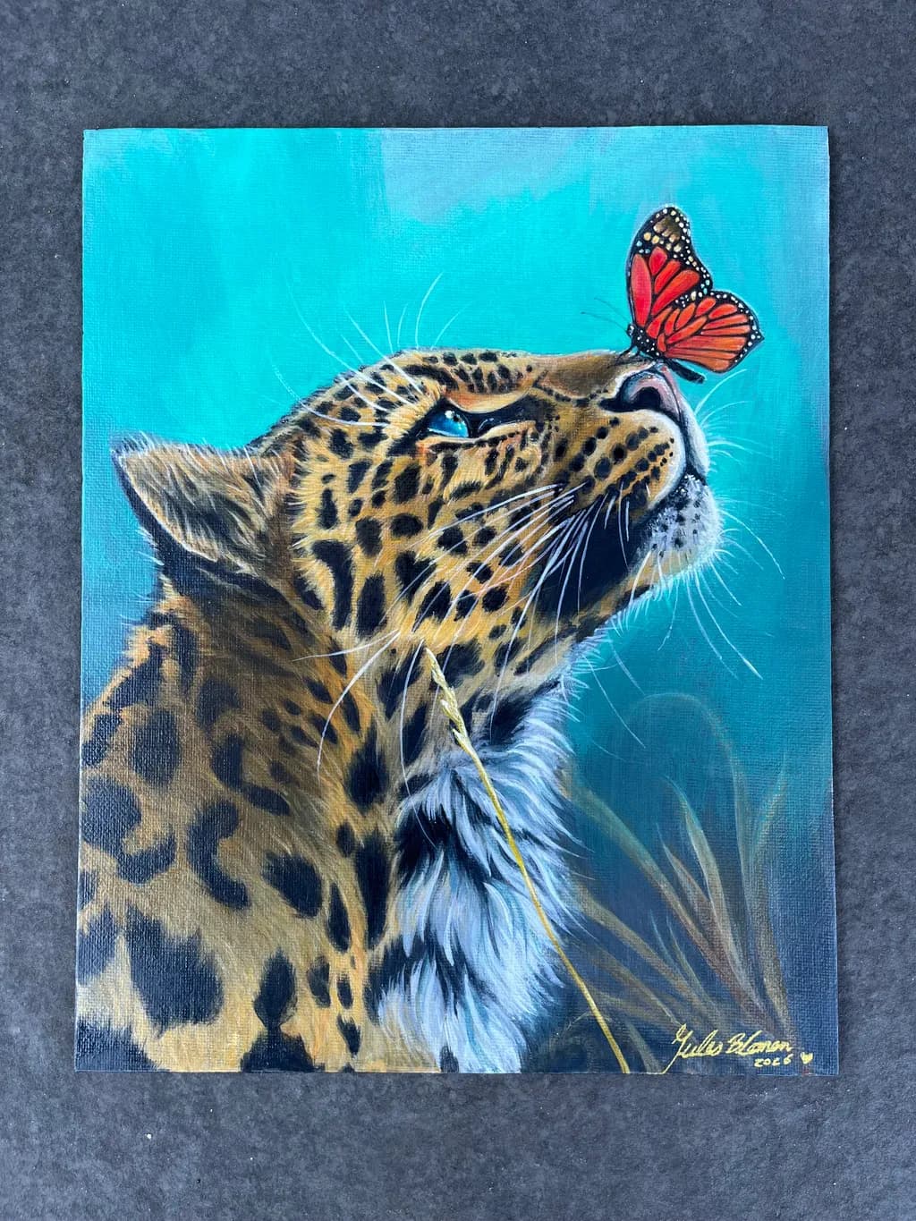 Jaguar and Butterfly