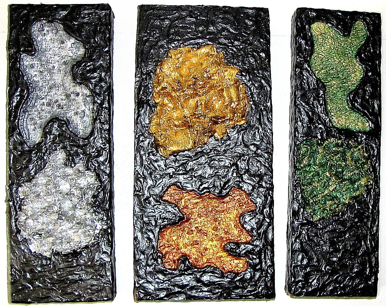Metallic Forms Triptych