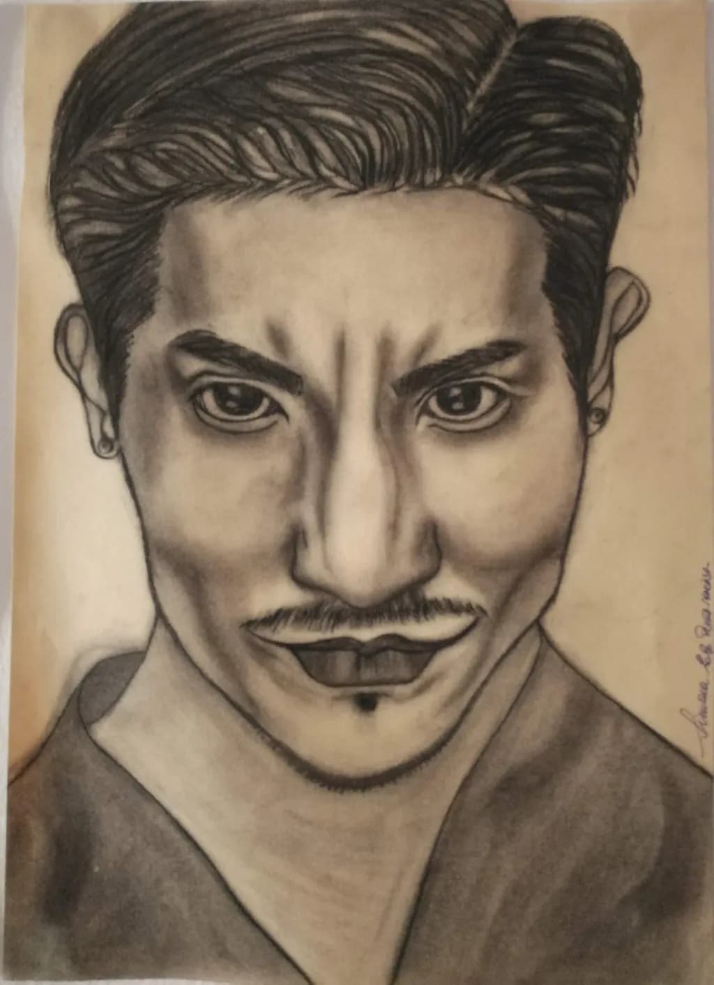 Charcoal Portrait Man