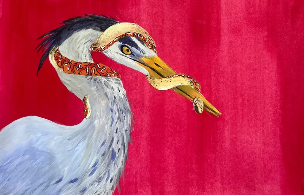 Heron and Snake