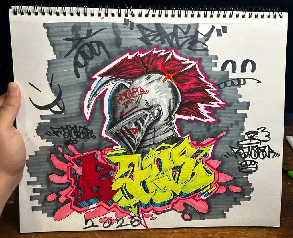 Knight Graffiti Burst