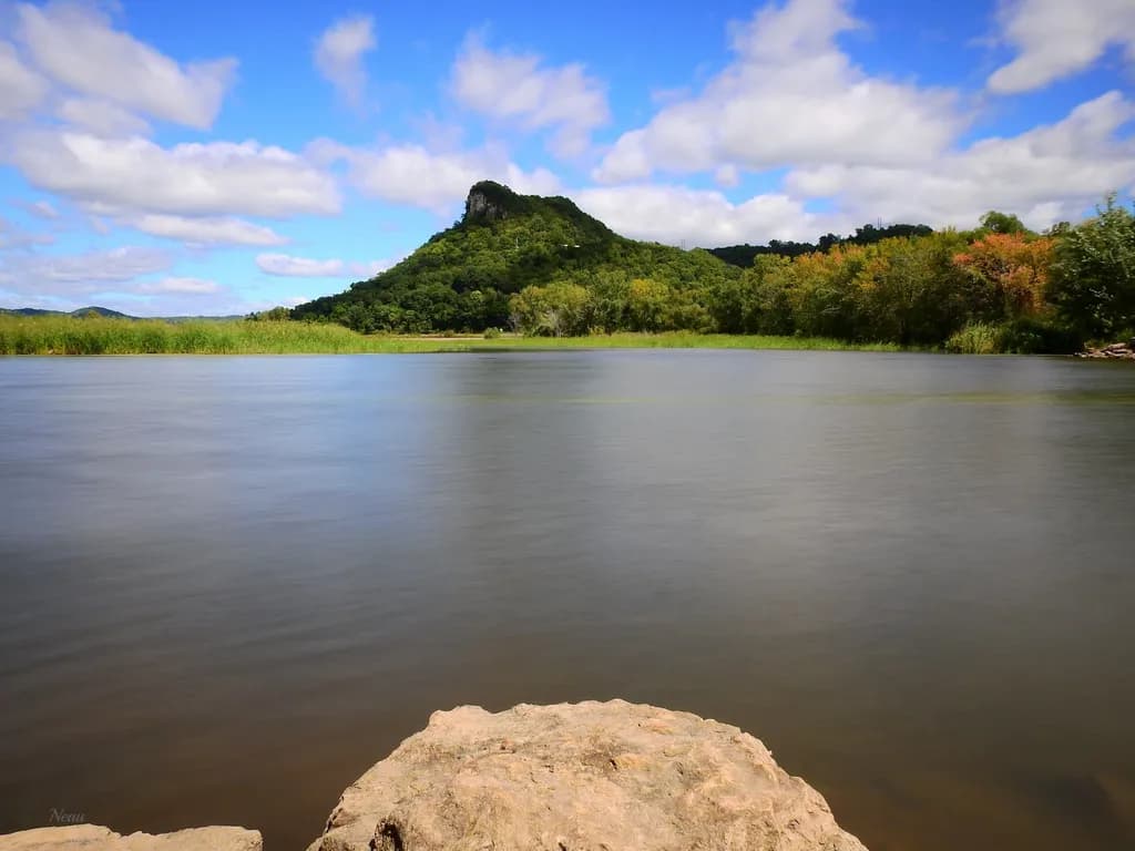 River View with Hill