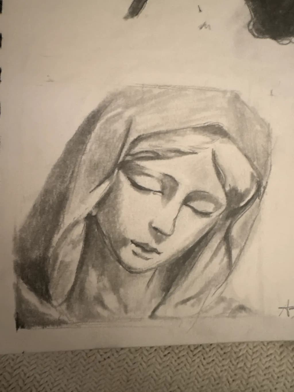 Veiled Woman Portrait