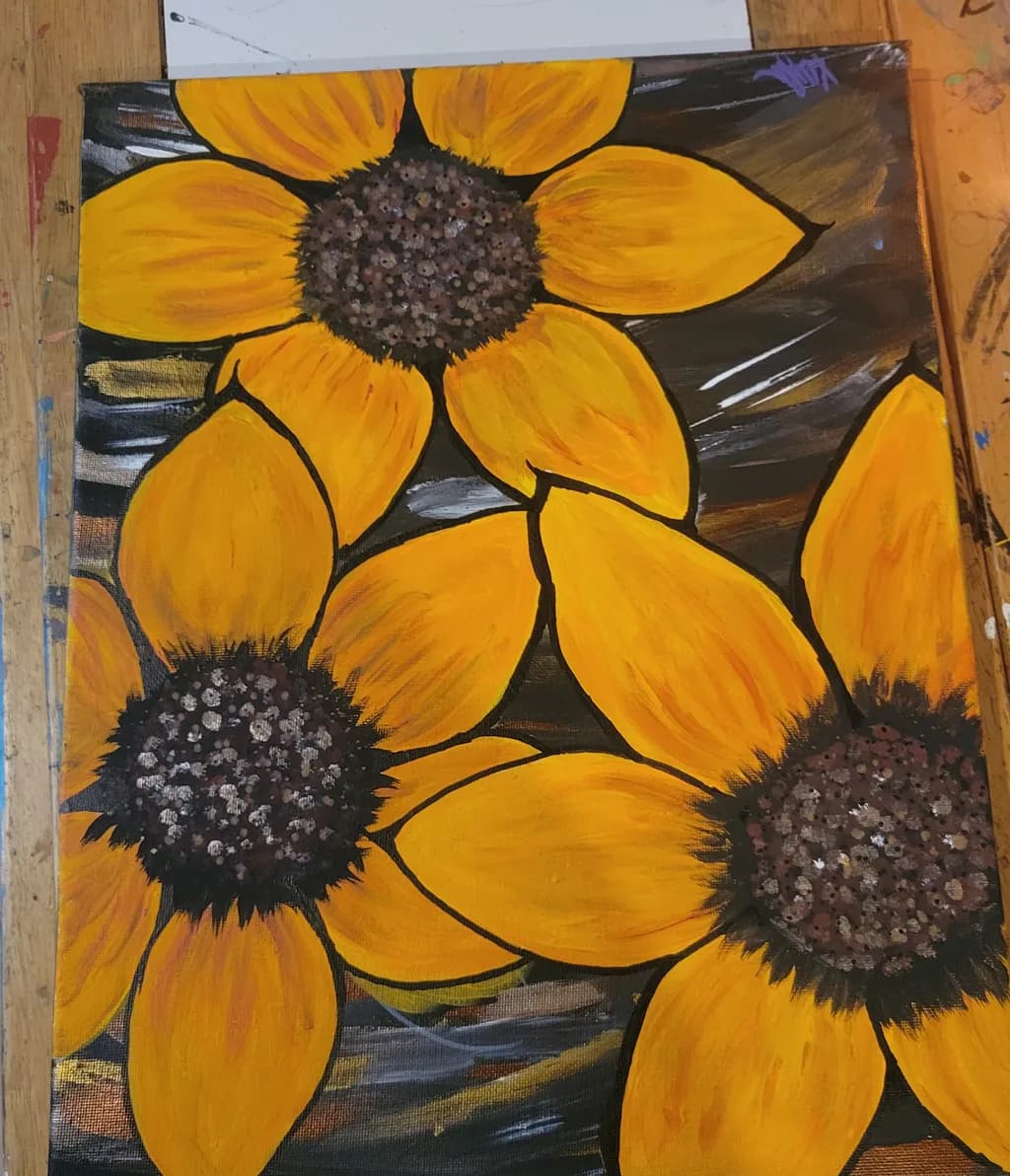 Sunflower Trio