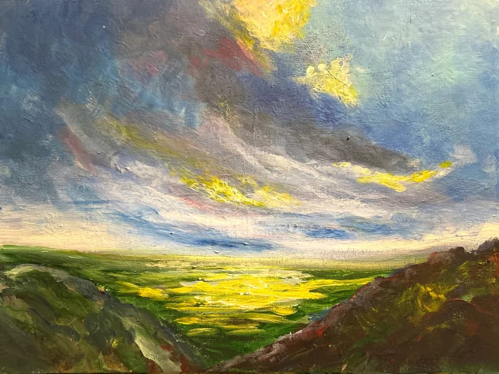 Sunlit Valley View