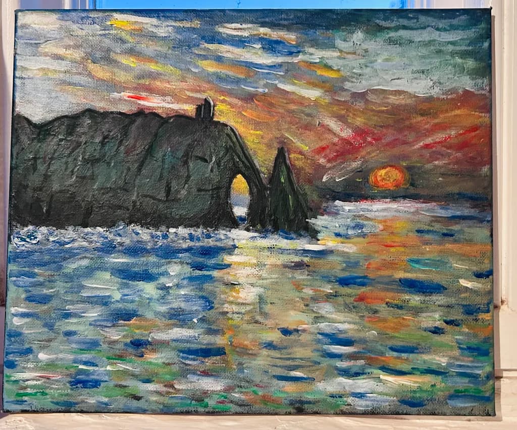 Sunset Over Coastal Arch
