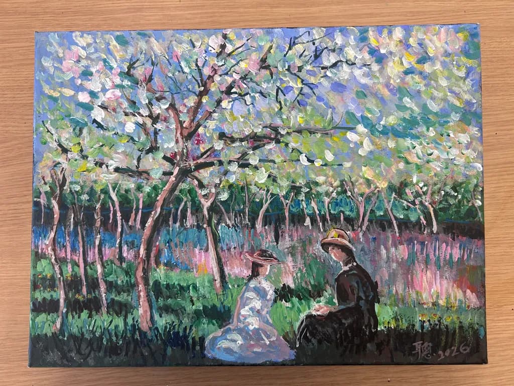 Blossoming Orchard Conversation