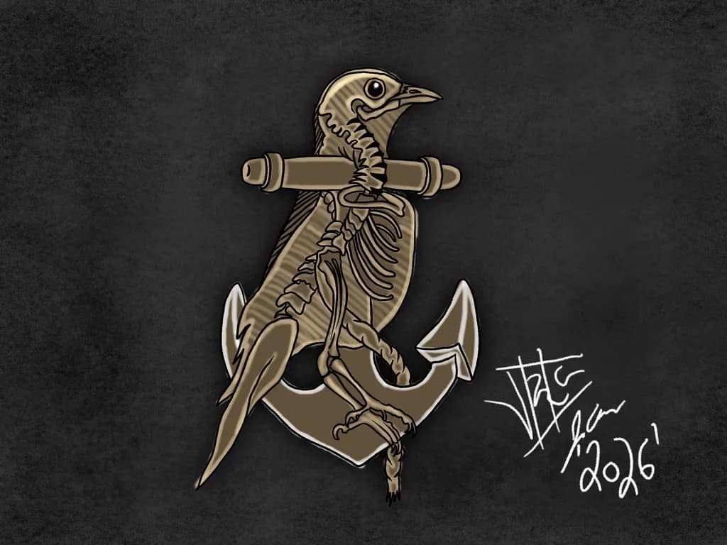 Bird Skeleton Anchor