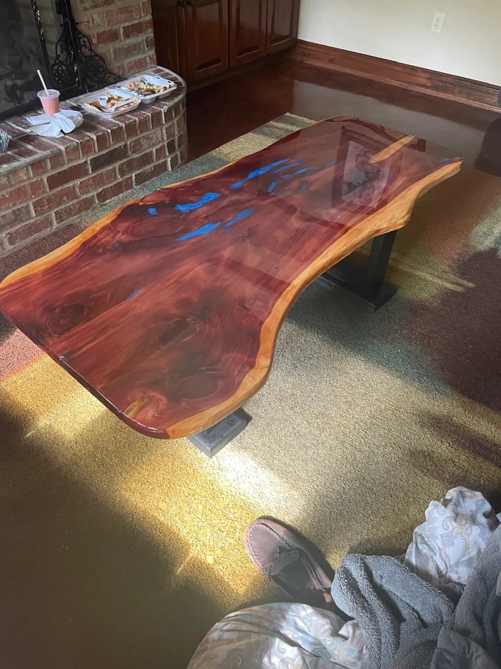Live Edge Resin Table