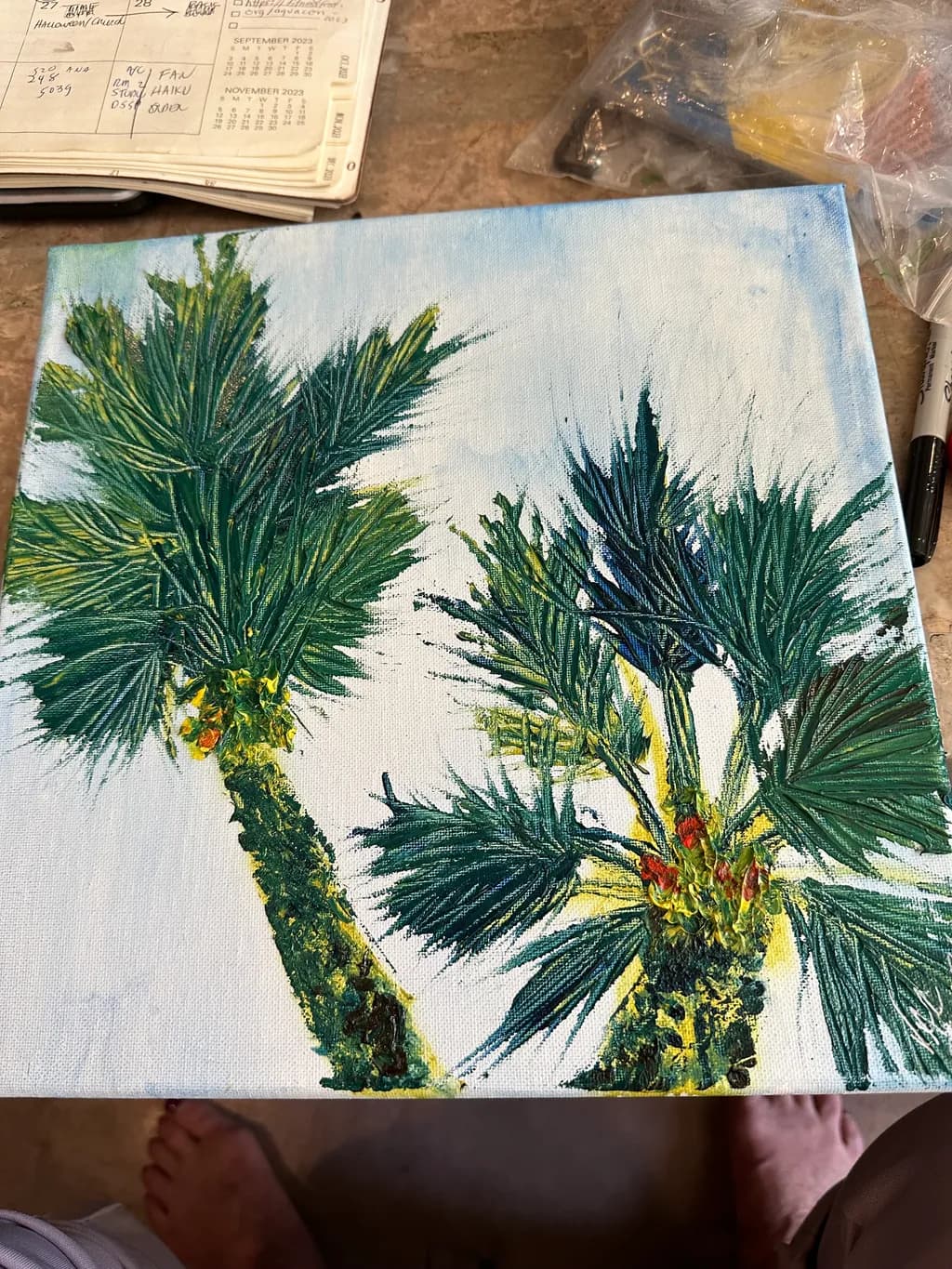Twin Palm Trees