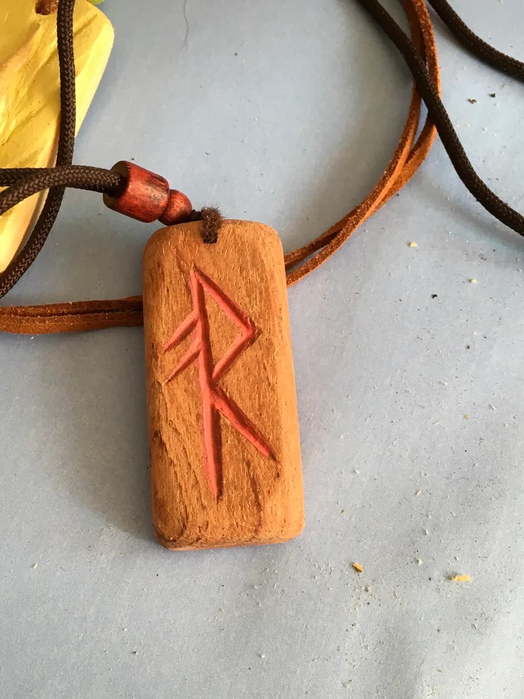 Wooden Rune Charm