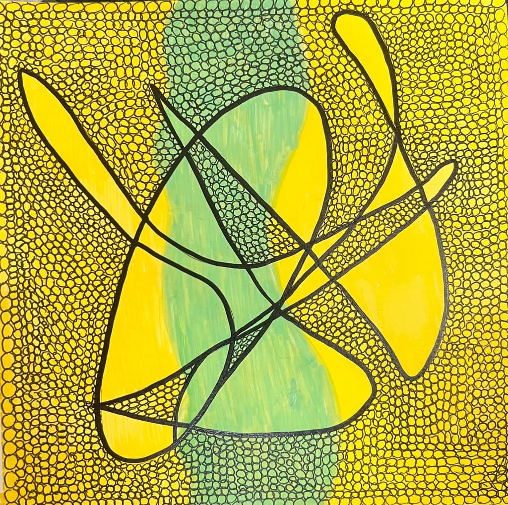 Yellow and Green Mosaic