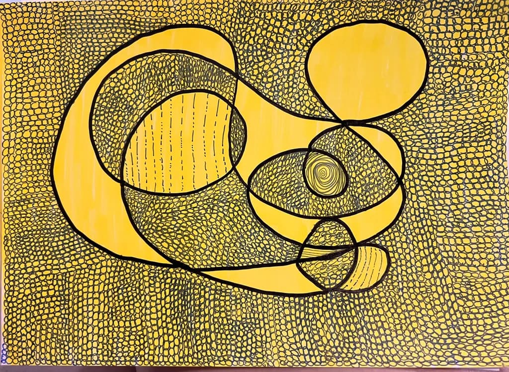 Yellow Pattern Mesh