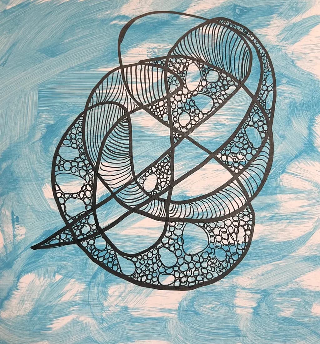 Blue Abstract Pattern