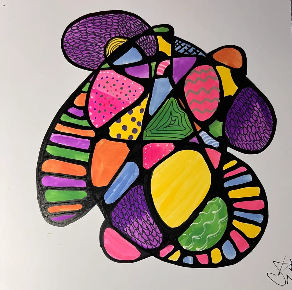 Colorful Abstract Cluster