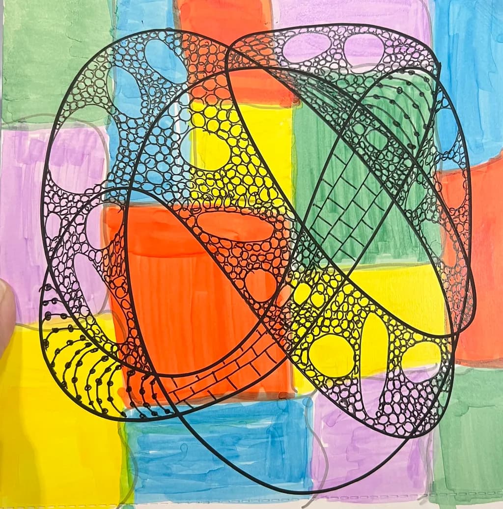 Color Grid Tangle